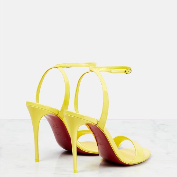 Christian Louboutin Yellow Heels 38.5 - Picture 2 of 8